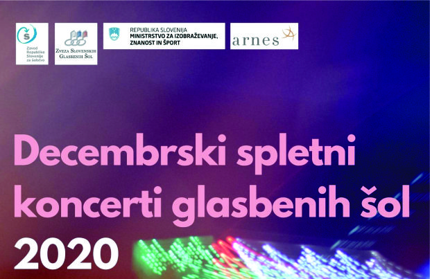 Spletni koncerti glasbenih šol v prazničnem Decembru